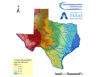 Loss Rate Study map of Texas